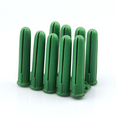 Bahan plastik hijau Toggle Wall Anchor Plugs HDPE 10MM X 50MM Ukuran
