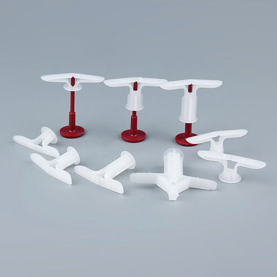 Putih Plastik Sekrup Plugs Anchor 4mm Wall Plugs Untuk papan gipsum